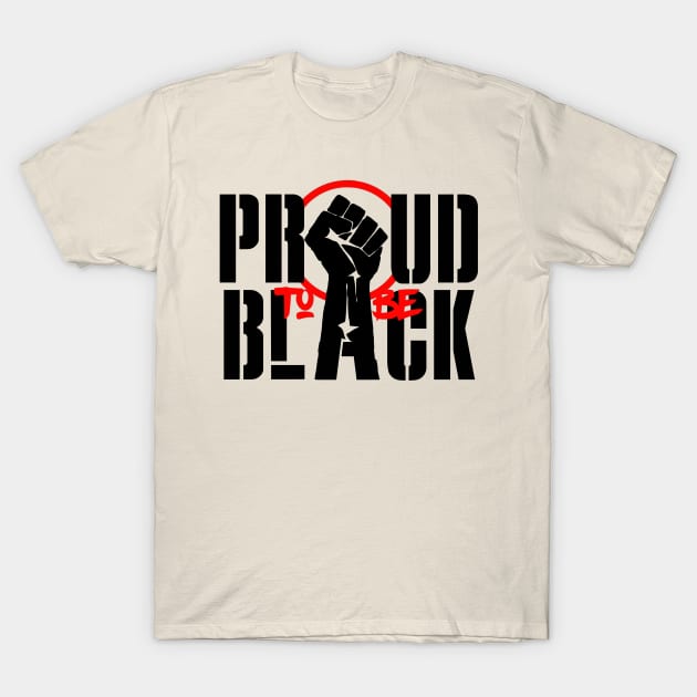 Black pride T-Shirt by Sinister Motives Designs